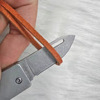Mini Outdoor Klappmesser „PocketEdge“ – EDC-Schlüsselanhänger, mit Wunschgravur oder Anti-Lost-Text
