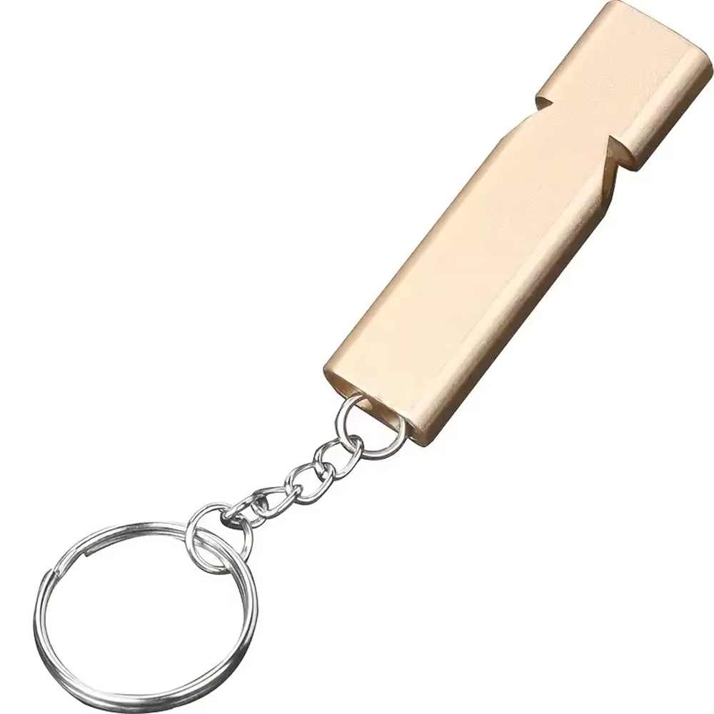 Aluminium Notpfeife – Zweifrequenz & Doppelrohr Signalpfeife für Outdoor, Survival & EDC