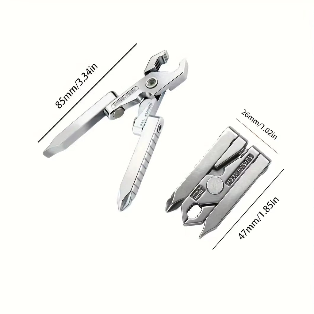 Mini-Multitool-Zange aus Edelstahl 420 – EDC-Schlüsselanhänger, kompakt & langlebig