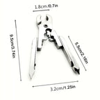 Personalisierter Multitool-Schlüsselanhänger – 9-in-1 Edelstahl EDC Werkzeug mit Gravur