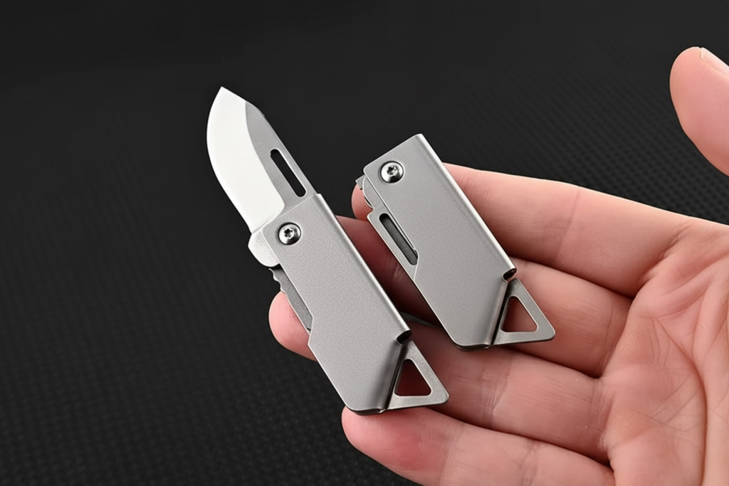 Mini Schlüsselanhänger-Messer — kompakt & rostfrei
