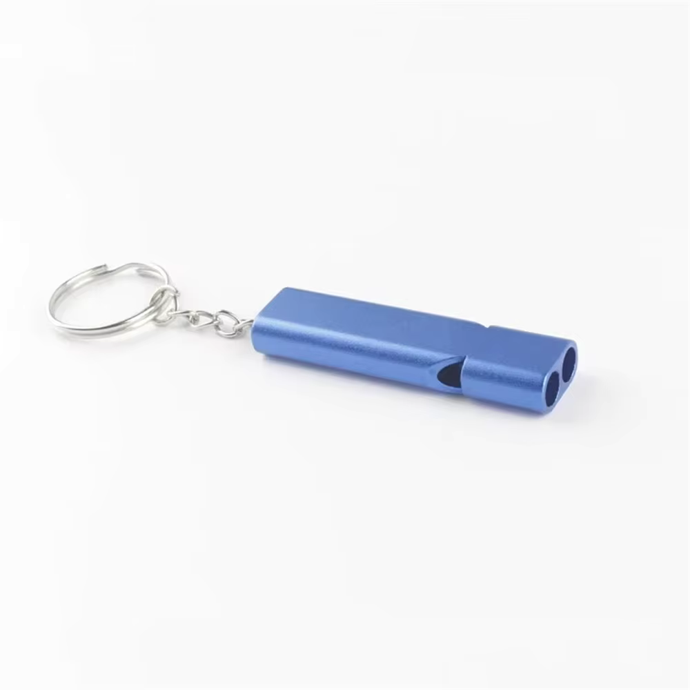 Aluminium Notpfeife – Zweifrequenz & Doppelrohr Signalpfeife für Outdoor, Survival & EDC