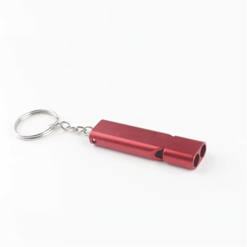 Aluminium Notpfeife – Zweifrequenz & Doppelrohr Signalpfeife für Outdoor, Survival & EDC