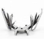 9-in-1 Edelstahl Multitool-Schlüsselanhänger – Kompaktes EDC Werkzeug für Camping & Outdoor – Silber