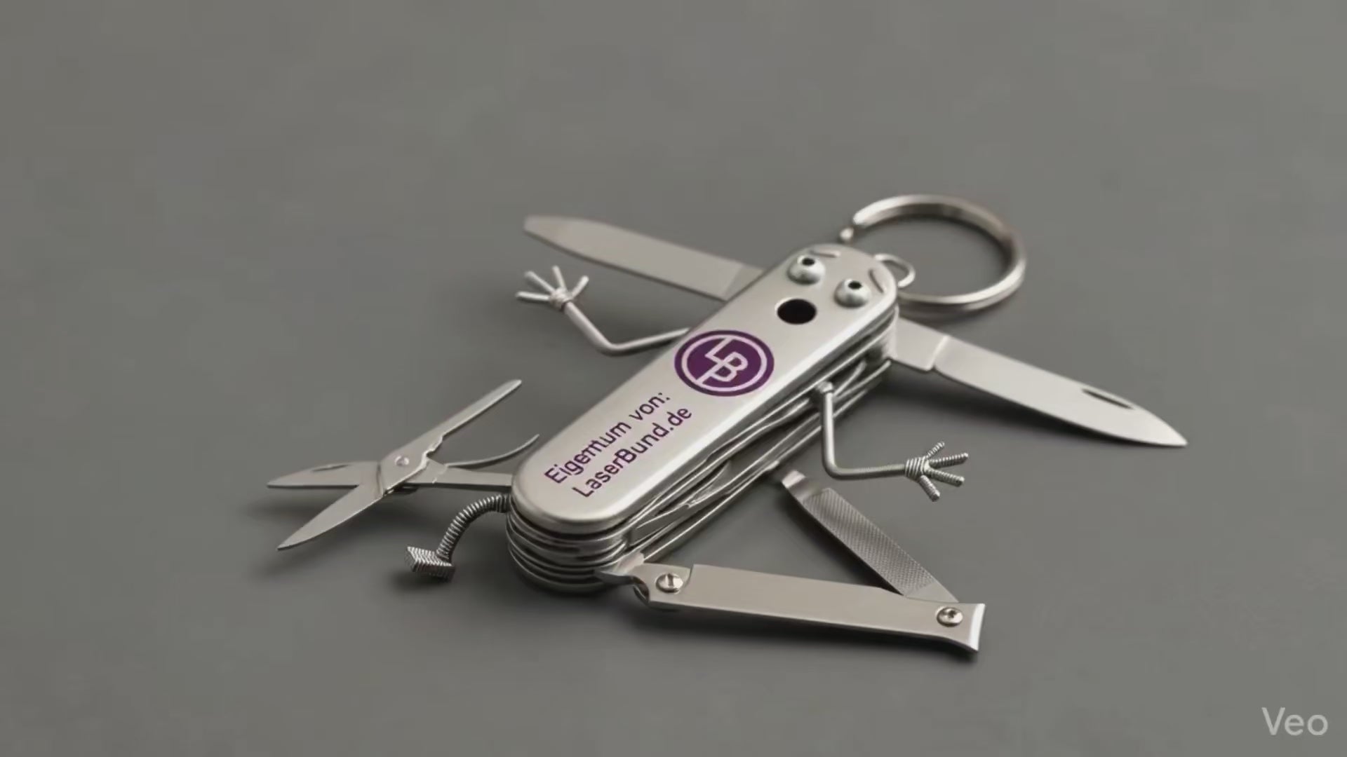 5-in-1 Edelstahl Multitool mit  Nagelknipser & Maniküre-Set