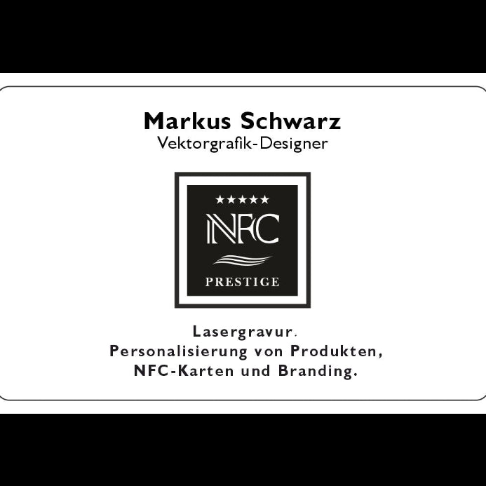 Exklusive NFC-Metallvisitenkarte aus Edelstahl (NTAG 215) mit Präzisions-Lasergravur