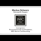 Exklusive NFC-Metallvisitenkarte aus Edelstahl (NTAG 215) mit Präzisions-Lasergravur