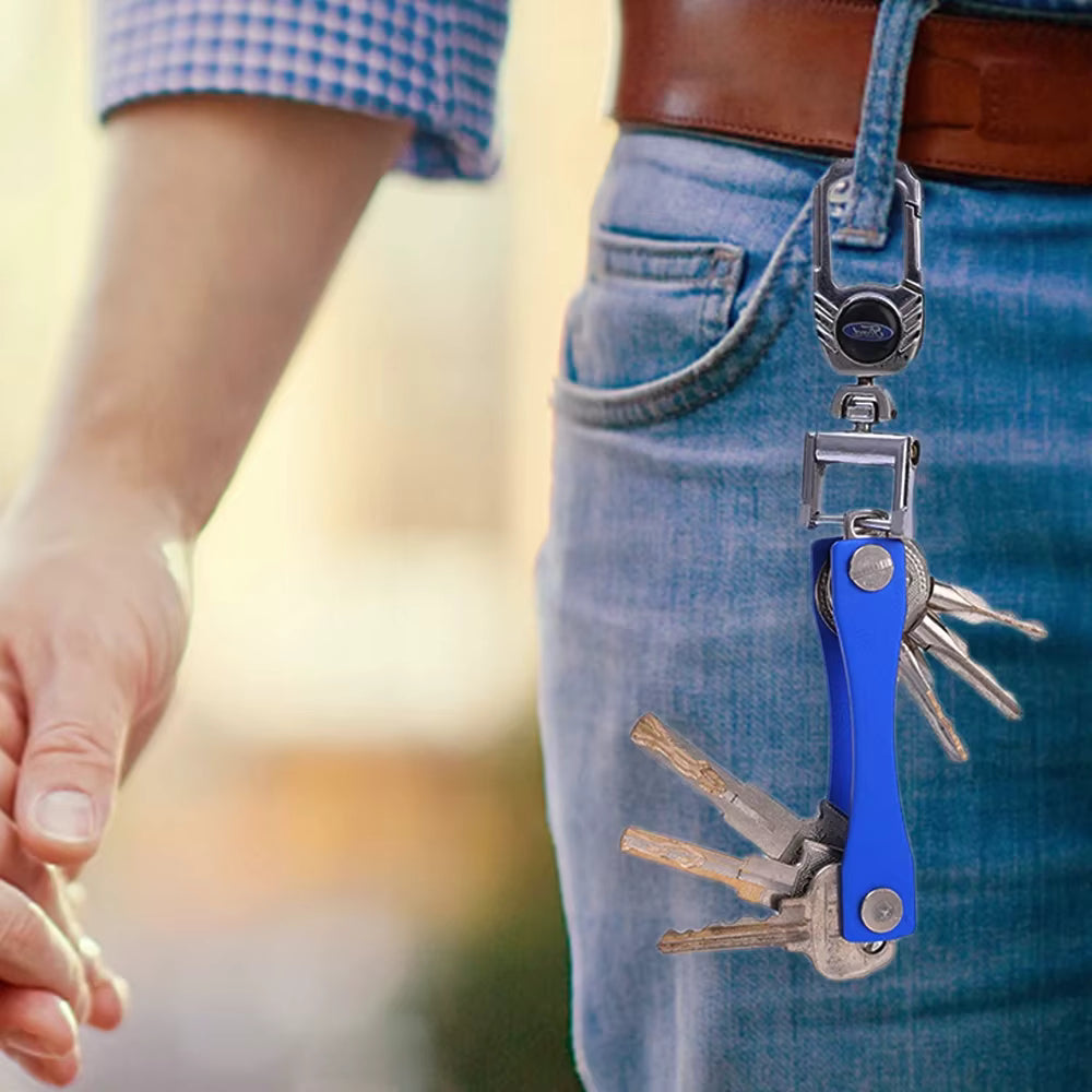 Smart Key Organizer: Kompakter Schlüsselbund aus Aluminium